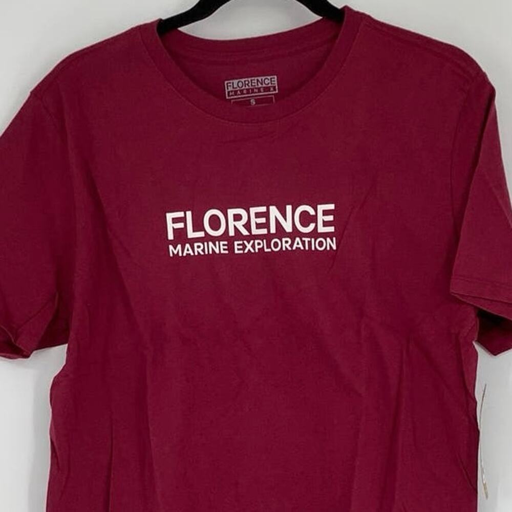 NEW Florence Marine X Men's Small Marine Exploration Maroon T-Shirt M12-5 - Picture 7 of 10